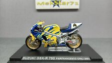 1/24 IXO Modellino Moto Suzuki GSX-R 750 Pierfrancesco Chili 2001 #4 Superbike