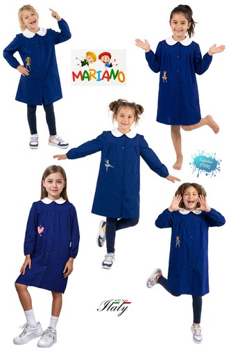 Grembiule bimba bluette