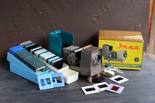 Set vintage diafilm - vintage,