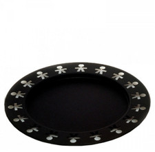 Alessi Girotondo Vassoio Rotondo 15 3/4" Nero H2013