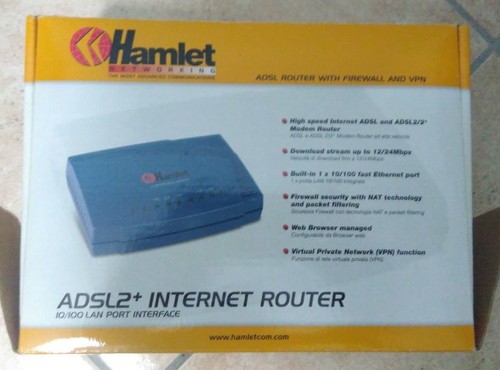 Router con modem adsl2 hamlet - con, adsl2+