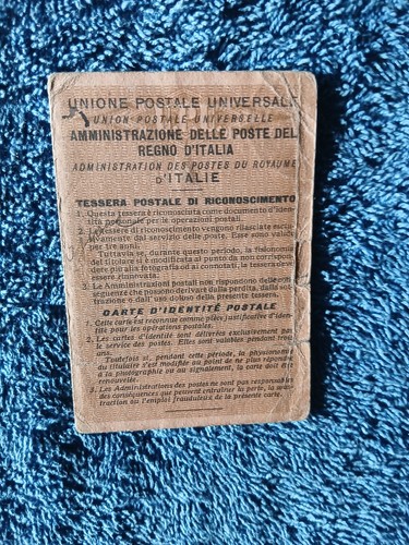 Tessera postale 1943 - postale,