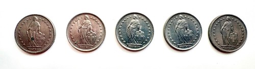 Svizzera franco 5 monete - svizzera,,