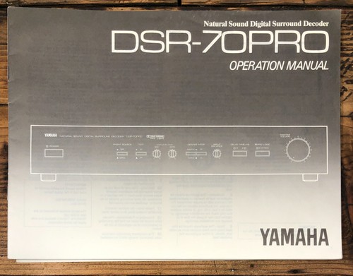 Yamaha dsr pro 70pro - yamaha, dsr-70pro