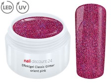 GEL LED UV GLITTER ORIENT ROSA