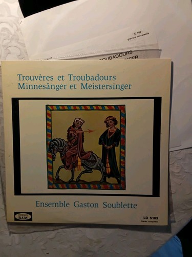 Vinyle 33t trouvères et - 33t, –