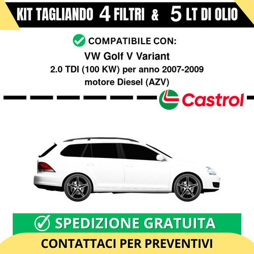 Tagliando per golf v - golf,