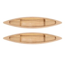  2 pezzi centrotavola in legno