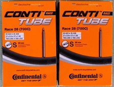 Continental Tubo Valvola 80mm Nero 700x20-25c (Race 28") Confezione da 2