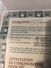 Rolex Ref.  16610 Submariner Certificato di Garanzia Seriale K Original