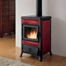 STUFA A LEGNA MARY (10) ROSSA