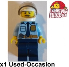 LEGO Personaggio Minifig City Polizia Conducente Motard Elmetto cty0776 Usato