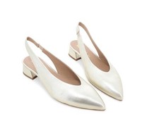 Melluso Dècolletè donna con cinturino in pelle platino d156z