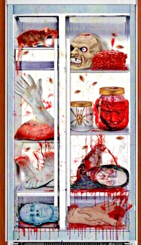 Copriporta frigo horror - copriporta,