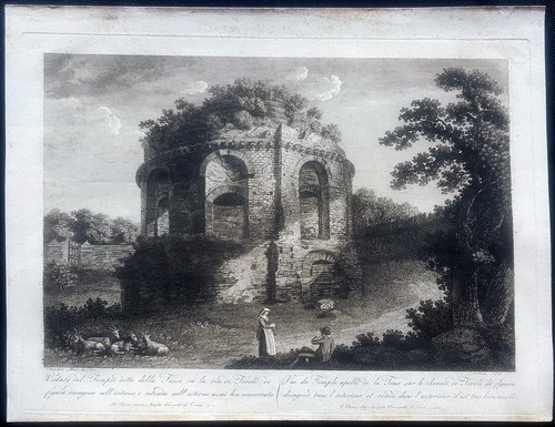 Stampa antica tempio della - stampa,