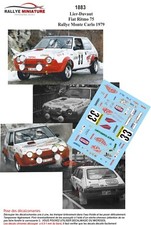 DECALS 1/24 REF 1883 FIAT