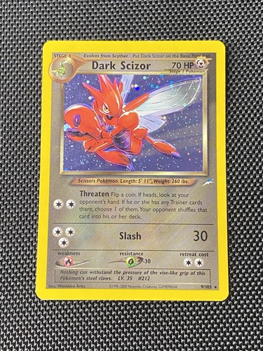 Carta pokémon dark scizor - carta,