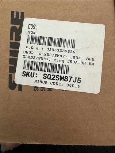 Shure qlxd2 sm87 microfono - shure,