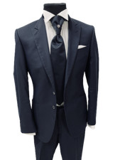 ABITO UOMO SPOSO  BLU 46 FIRMATO CARLO PIGNATELLI CERIMONIA SUIT WEDDING