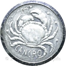 Cancro Segno zodiacale Medaglia argento Zodiaco