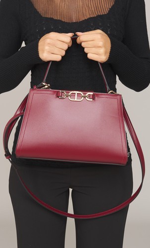 Borsa mano twinset con logo - con,