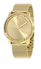 Nuovissimo Orologio Movado Bold Uomo Bracciale Maglia Acciaio Inox Oro 3600373