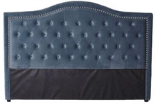 Vintage Testata Letto Velluto