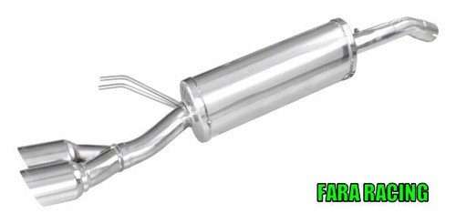 Scarico 2x80 racing inoxcar - 2x80,