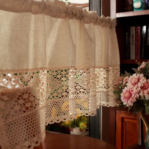 Mezza tenda vintage cotone