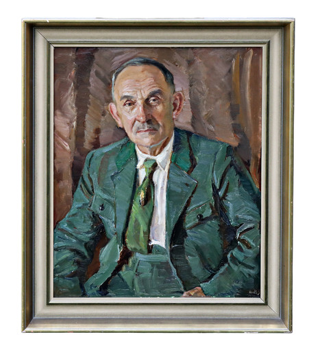 Olio tela firmato - olio,