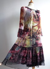 Abito boho ORIENTIQUE nero