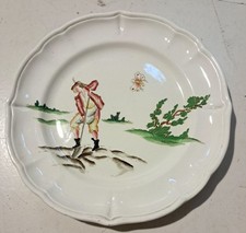 PIATTO SMALTATO, G. ANDLOVITZ, LAVENO, SERIE VECCHIA MILANO, ANNI 40