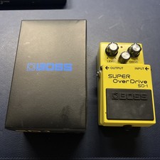 Pedale effetto super overdrive BOSS SD-1 usato TESTATO FUNZIONANTE orig. Scatola/Istruzioni