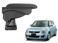 Bracciolo Poggiagomito Ribaltabile Suzuki Swift 2005-2009 in Ecopelle Nera
