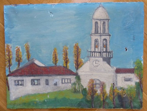 Quadro naif vintage spagna - naif,