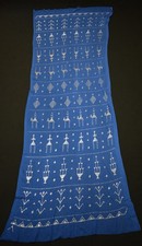 Sciarpa scialle avvolgente blu