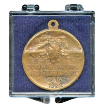Medaglia circuito internazionale automobilistico aereo Monza 1922