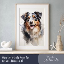 Stampa ritratto cane stile