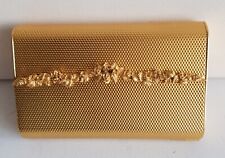 Rara pochette vintage anni '50 in metallo dorato buone condizioni