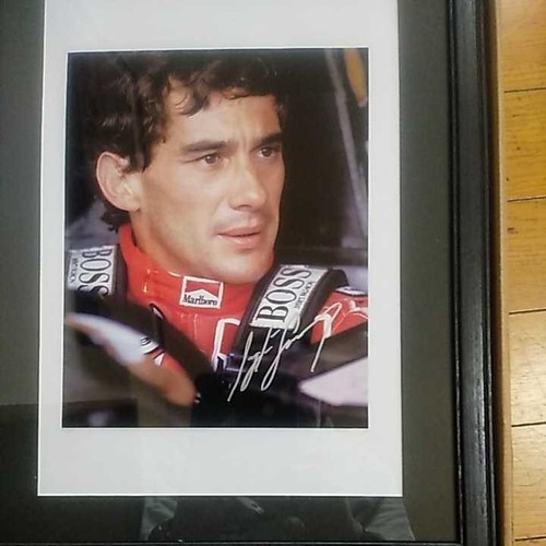 Ayrton senna foto - ayrton, autografata