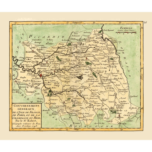 Mappa storica ile de - mappa,
