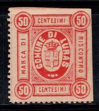 Luras - MNH 100% Italia fiscale 50 centesimi Risposta