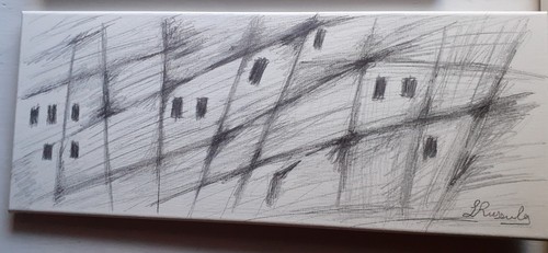 Quadro dipinto 50x20 - quadro, su