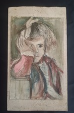 Figura, dipinto tecnica mista
