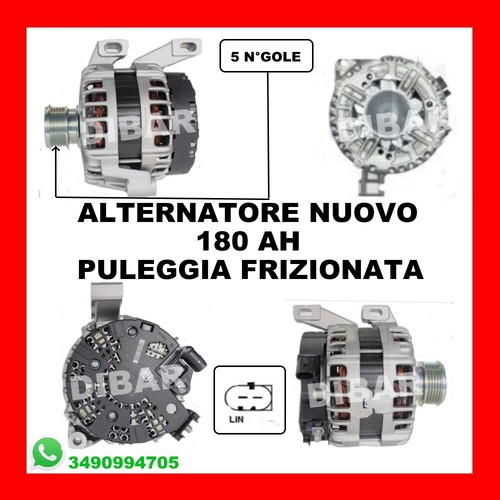 Alternatore nuovo 180ah volvo - nuovo,