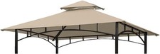 ONTHEWAY 5FT x 8FT Doppio Livello Ricambio Tettoia Grill BBQ Gazebo Cachi 