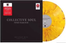USED Vinyl LP ♫ Collective Soul 7 Even Year Itch-Greatest Hits Red Yellow Swirl