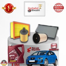 KIT TAGLIANDO FILTRI + OLIO SEAT LEON II 1.9 TDI 77KW 105CV DAL 2006 ->