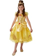 Costume Vestito Disney Bella Principessa Bambine Carnevale Giallo Rubie's 620489