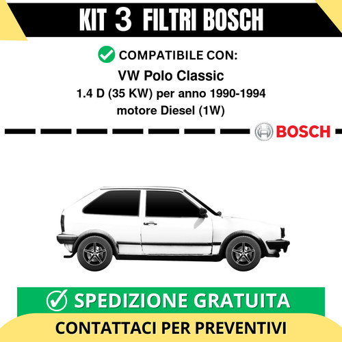 Kit bosch filtri tagliando - bosch,